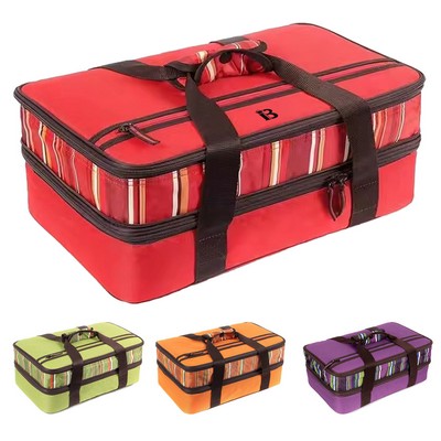 12.5L PE Double Insulated Casserole Carrier Bag