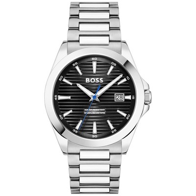 Hugo Boss Stike Gents Black Dial Watch
