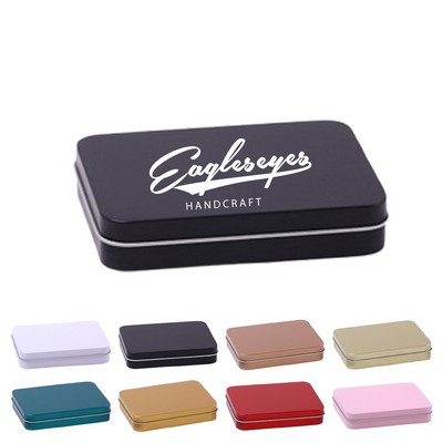 Rectangular Organizer Tin Box