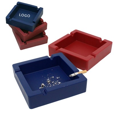 Double Slot Anti-fall Silicone Ashtray