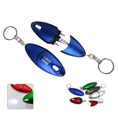 4" 1-LED Multi-Tool Keychain