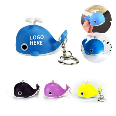 Mini Whale Light & Sound Keychain