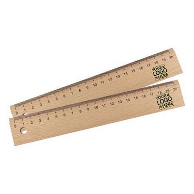 8-Inch Eco-Friendly Beechwood Ruler