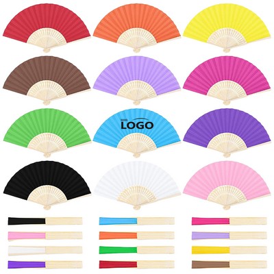 Full Color Bamboo Folding Hand Fan