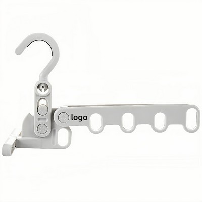 Heavy-Duty 5-Hole Foldable Wall-Mount Hanger for Travel and Home Use