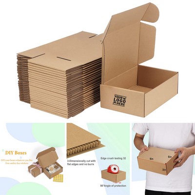 Corrugated Cardboard 9x6x3" Shipping Box for Mailing Packing