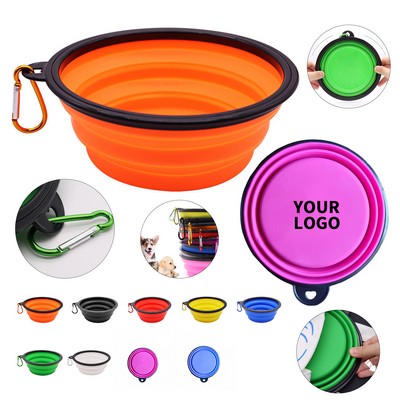 TPE Material Collapsible Pet Food and Water Bowl
