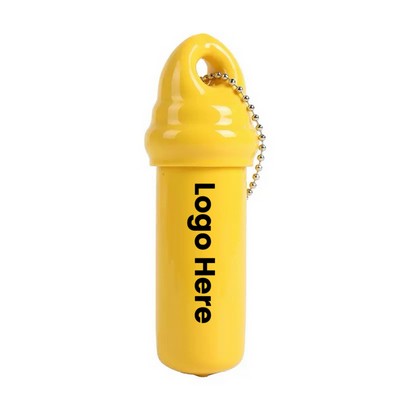 Floating Waterproof Keytainer w/ Beaded Ball Chain