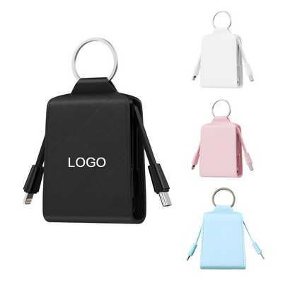 Mini 2000mAh Portable Emergency Charger Power Bank with Key chain