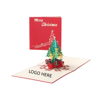 Stereoscopic Christmas Tree Greeting Card