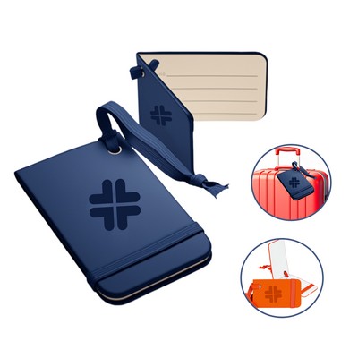 Leather Airplane Luggage Tag