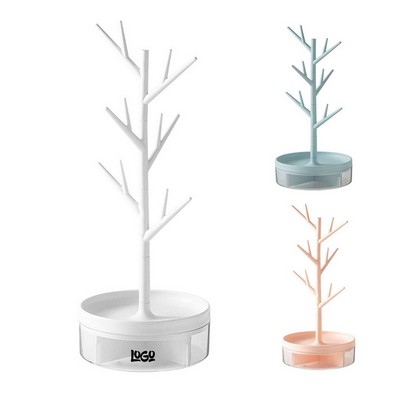 Rotating Branch Jewelry Storage Rack