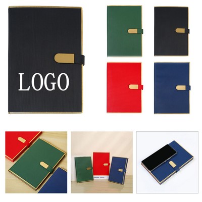 Gold Edge Leather Business Notebook