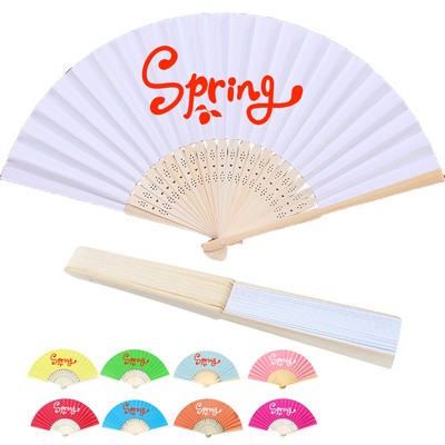 Bamboo Paper Folding Fan