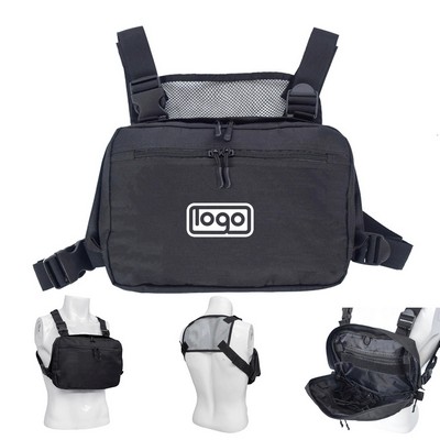 Detachable Mesh Tactical Chest Rig Bag