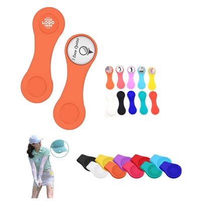 Magnetic Silicone Golf Ball Marker Hat Clip