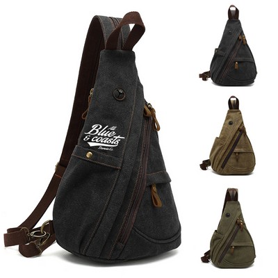 Canvas Multi-Way Sling Bag