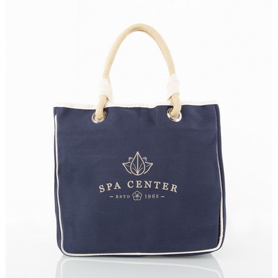 Rope Tote Solid Navy