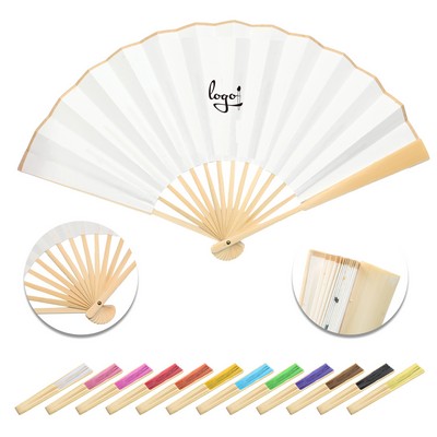 Folding Bamboo Paper Hand Fan