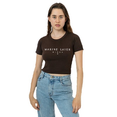 Baby Rib Short Sleeve Crop Tee