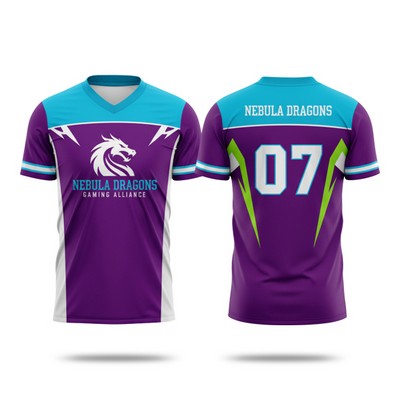 Premium Sublimation Football Fanwear Jersey - Spandex with Mesh Siding