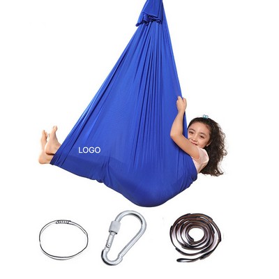 Children's Aerial Therapy Yoga Swing Polyester Elastic Sensory Training Hammock
