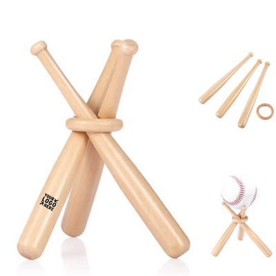 Wooden Baseball Bat Display Stand