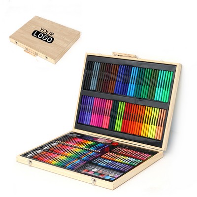 Drawing Kit Wooden Briefcase Paint Case Drawing Kit