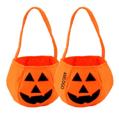 Eco-Friendly Halloween Pumpkin Tote Bags