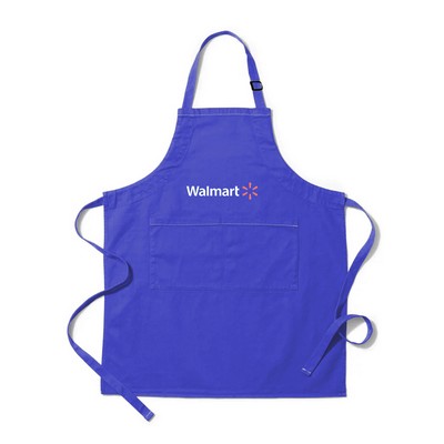 Full-Length Polyester Twill Apron with Adjustable Neck