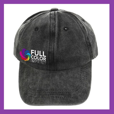FULL COLOR Cotton Twill Baseball Cap