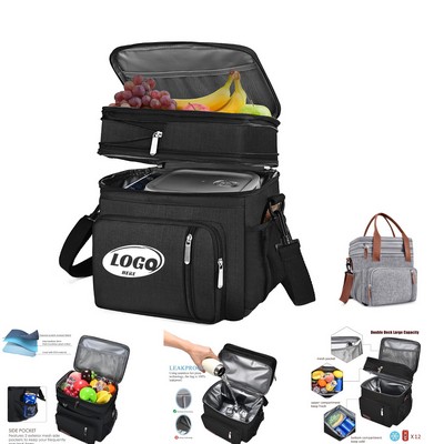 Double Deck Leak Proof Insulated Bag