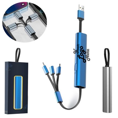 3-in-1 Fast Charging Cable, Retractable USB Charging Cable