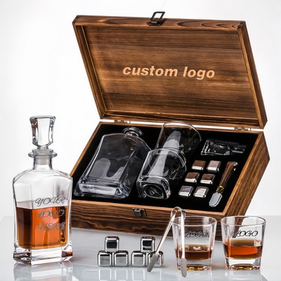 Elegant Whiskey Decanter Gift Set