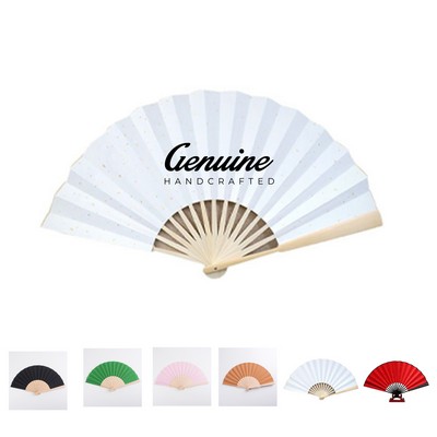 Bamboo Eco Paper Hand Fan