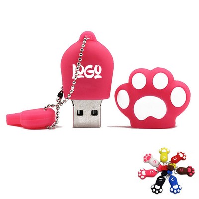 Cartoon Cat Claw Shell USB Flash Disk 128G