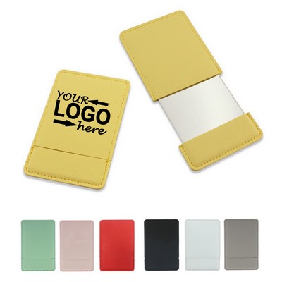 Portable PU Leather Makeup Mirror