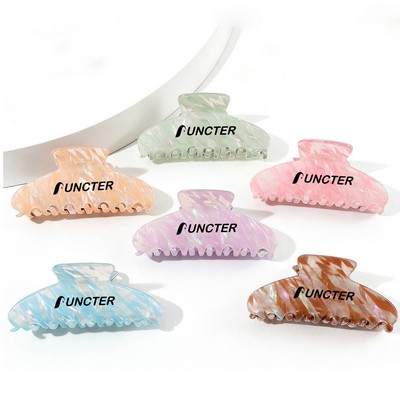 4" L Large Tortoise Shell Claw Clip for Women