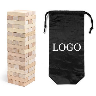 13" Polyester Bag Packaged Wooden Stacking Puzzle Toy