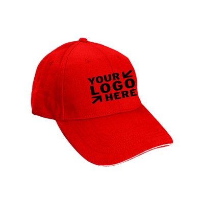 Structured 6 Panel Sandwich Bill Cap