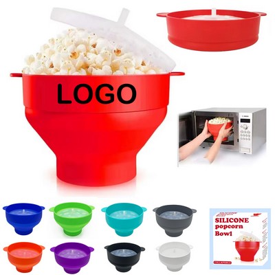 Microwaveable Silicone Popcorn Popper Bowl