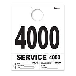4000-4999 Heavy Brite™ Premium Service Dispatch Number Tag