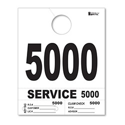 5000-5999 Heavy Brite™ Premium Service Dispatch Number Tag