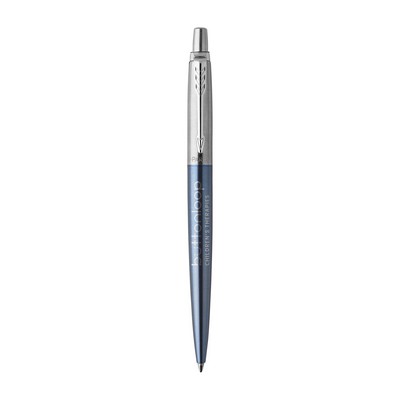 Parker Jotter London Stainless Steel Ballpoint - Waterloo Blue - Chrome Trim