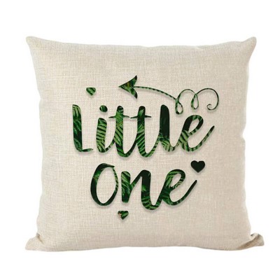 Cotton Linen Digital Print Throw Pillow Cover