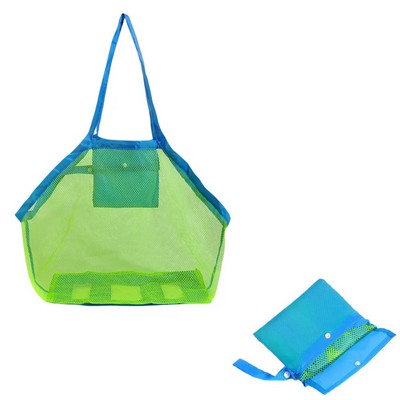 Foldable Beach Mesh Storage Bag