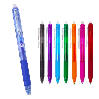 Erasable Refillable Retractable Gel Ink Pen - Plastic