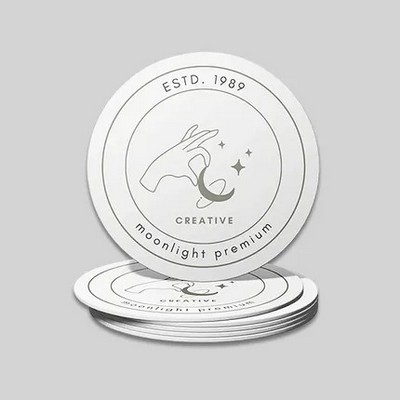 Custom Absorbent Paper Debossed Coaster - Rectangle - 4" x 6"