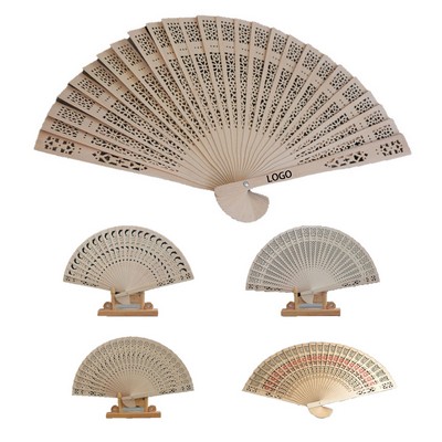 Wood Folding Fan Decorative Handheld