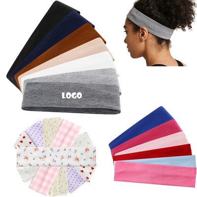 Yoga sweat-wicking headband